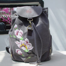 Lade das Bild in den Galerie-Viewer, Backpack Canvas Hand-Painted Chinese Ethnic Style Women's Backpack Hand-Painted Bag