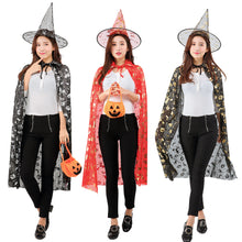 Lade das Bild in den Galerie-Viewer, 2x Halloween Xmas Christmas Gifts Decoration Children's Cloak Bronzing Pumpkin Cloak Witch Suit Parent-Child Dress up
