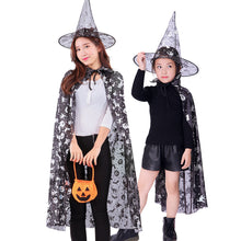 Lade das Bild in den Galerie-Viewer, 2x Halloween Xmas Christmas Gifts Decoration Children's Cloak Bronzing Pumpkin Cloak Witch Suit Parent-Child Dress up