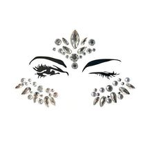 Load image into Gallery viewer, 10pcs Face Tattoo 3D Sexy Body Eye Sticker Diamond Makeup Party Face Sticker Woman