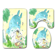 Load image into Gallery viewer, 3pcs Toilet Seat Cover Pads Cartoon Anime Bathroom s Three-Piece Carpet Set Door Bathroom Non-Slip