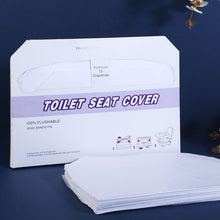 Load image into Gallery viewer, 3pcs Disposable Toilet Mat Toilet Office Degradable Water Soluble Raw Wood Pulp Toilet Paper