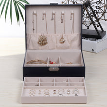 Lade das Bild in den Galerie-Viewer, Jewelry Box for Women Necklace Earrings Rings Watch Travel Accessories C118