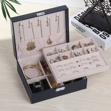 Lade das Bild in den Galerie-Viewer, Jewelry Box for Women Necklace Earrings Rings Watch Travel Accessories C118
