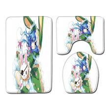 Load image into Gallery viewer, 3pcs Toilet Seat Cover Pads Cartoon Anime Bathroom s Three-Piece Carpet Set Door Bathroom Non-Slip
