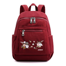 Load image into Gallery viewer, Backpack Women's Large-Capacity Embroidered Korean College Student Outdoor Travel