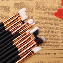 Load image into Gallery viewer, 12 PCs Makeup Brush Set Skin Color Brown Gold Beauty Tools Eye Shadow Brush