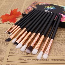 Load image into Gallery viewer, 12 PCs Makeup Brush Set Skin Color Brown Gold Beauty Tools Eye Shadow Brush