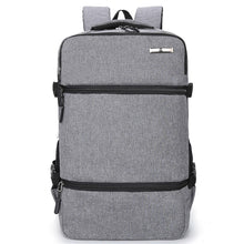 Lade das Bild in den Galerie-Viewer, Backpack Brand Logo Printing USB Rechargeable Scalable Computer Men's Large Capacity Travel Bag