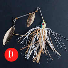 Lade das Bild in den Galerie-Viewer, 2pcs Lure Beard 13/17G Rotating Sequins Bait Fake Fish Composite Sequins