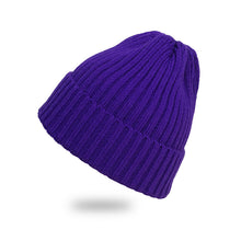 Lade das Bild in den Galerie-Viewer, Warm Winter Knit Beanie Hats Autumn and Winter Jelly Color Men's and Women's Wool Earflaps Warm Unisex