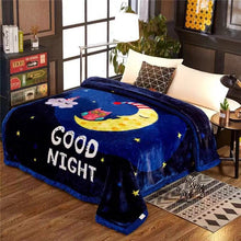 Lade das Bild in den Galerie-Viewer, Blanket Raschel Double-Layer Thickened Autumn and Winter Woolen Blanket Coral Fleece Flannel