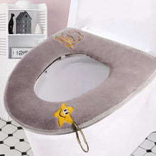Load image into Gallery viewer, 3pcs Toilet Seat Cover Pads Coral Fleece Universal Velcro Thicker Mink Suede