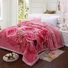 Lade das Bild in den Galerie-Viewer, Blanket Raschel Double-Layer Thickened Autumn and Winter Woolen Blanket Coral Fleece Flannel