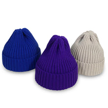 Lade das Bild in den Galerie-Viewer, Warm Winter Knit Beanie Hats Autumn and Winter Jelly Color Men's and Women's Wool Earflaps Warm Unisex