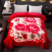 Lade das Bild in den Galerie-Viewer, Blanket Raschel Double-Layer Thickened Autumn and Winter Woolen Blanket Coral Fleece Flannel