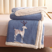 Load image into Gallery viewer, Flannel Berber Fleece Blanket Thickening Thermal Duvet Cover Double Fight Cover Blanket