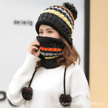 Lade das Bild in den Galerie-Viewer, Warm Winter Knit Beanie Hats Autumn and Winter Warm Women's Bandana Head Unisex