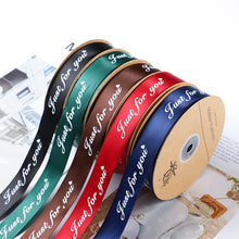 Load image into Gallery viewer, 2pcs Christmas Packing Materials 2.5cm * 45M Just for You Polyester Belt Cake Gift Bow