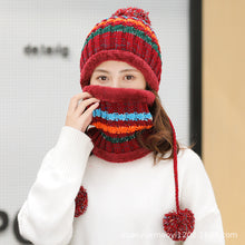 Lade das Bild in den Galerie-Viewer, Warm Winter Knit Beanie Hats Autumn and Winter Warm Women's Bandana Head Unisex
