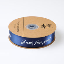 Load image into Gallery viewer, 2pcs Christmas Packing Materials 2.5cm * 45M Just for You Polyester Belt Cake Gift Bow