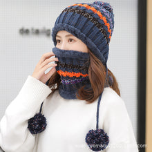 Lade das Bild in den Galerie-Viewer, Warm Winter Knit Beanie Hats Autumn and Winter Warm Women's Bandana Head Unisex