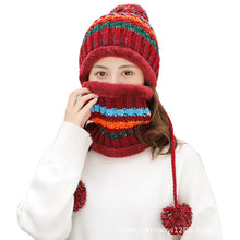 Lade das Bild in den Galerie-Viewer, Warm Winter Knit Beanie Hats Autumn and Winter Warm Women's Bandana Head Unisex