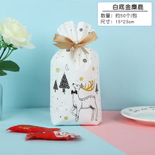 Load image into Gallery viewer, 2x Halloween Xmas Christmas Gifts Decoration Ribbon Drawstring Bag Gift Candy Grocery Bag