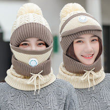 Load image into Gallery viewer, Warm Winter Knit Beanie Hats Windproof Cycling Women Fleece Lined Padded Warm Keeping Ear Protection Unisex