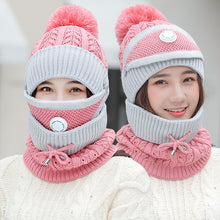 Load image into Gallery viewer, Warm Winter Knit Beanie Hats Windproof Cycling Women Fleece Lined Padded Warm Keeping Ear Protection Unisex