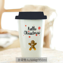 Load image into Gallery viewer, Xmax Christmas Cup Gift Creative Ceramic Mark with Cover Spoon Office Coffee Festival Give as Gifts