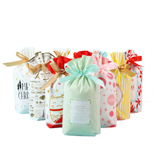 Load image into Gallery viewer, 2x Halloween Xmas Christmas Gifts Decoration Ribbon Drawstring Bag Gift Candy Grocery Bag