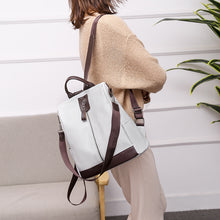Lade das Bild in den Galerie-Viewer, New Business Multi-Purpose Schoolbag Anti-Theft Pu Soft Leather Ladies Large-Capacity Backpack