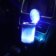 Load image into Gallery viewer, Ashtray Colorful Car Color Light Flip Luminous Car Supplies Ashtray