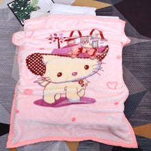 Load image into Gallery viewer, Nap Blanket Winter Double-Layer Thickened Right-Angle Edging Cover Blanket Baby Cloud Blanket Cartoon Blanket