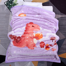 Load image into Gallery viewer, Nap Blanket Winter Double-Layer Thickened Right-Angle Edging Cover Blanket Baby Cloud Blanket Cartoon Blanket