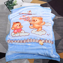 Load image into Gallery viewer, Nap Blanket Winter Double-Layer Thickened Right-Angle Edging Cover Blanket Baby Cloud Blanket Cartoon Blanket