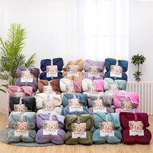 Load image into Gallery viewer, Winter Warm Double Layer Berber Fleece Blanket Nap Single Double Flannel Blanket