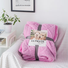 Load image into Gallery viewer, Winter Warm Double Layer Berber Fleece Blanket Nap Single Double Flannel Blanket