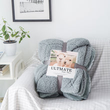 Load image into Gallery viewer, Winter Warm Double Layer Berber Fleece Blanket Nap Single Double Flannel Blanket