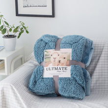 Load image into Gallery viewer, Winter Warm Double Layer Berber Fleece Blanket Nap Single Double Flannel Blanket