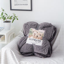 Load image into Gallery viewer, Winter Warm Double Layer Berber Fleece Blanket Nap Single Double Flannel Blanket