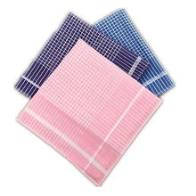 Load image into Gallery viewer, Fabric Retro Polyester Cotton Plaid Ladies Handkerchief