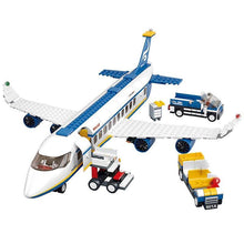 Lade das Bild in den Galerie-Viewer, Interlocking Blocks Airport Building Blocks Air Plane Passenger Block Avitation Favorite