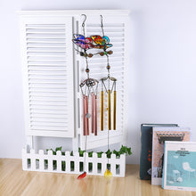 Load image into Gallery viewer, 3D Butterfly Wrought Iron Glass Painted Wind Chimes Home Decoration