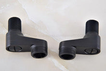 Load image into Gallery viewer, Faucets 2 Pcs Oil Rubbed Claw Foot Bathtub Faucet Adjustable Swing Arms