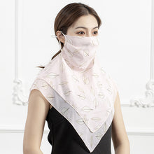 Load image into Gallery viewer, 2PCs Chiffon Shawl Ear-Hanging Sunscreen Veil Summer Face Mask for Outdoor Cycling
