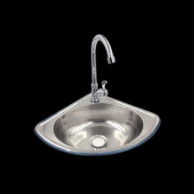 Load image into Gallery viewer, Kitchen Utility Sinks Corner Wall Mounted Stainless Steel Triangle Basin