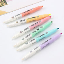 Lade das Bild in den Galerie-Viewer, Highlighters Luminizers Double Head Erasable Highlighter Pen drawing Art Supplies