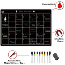 Lade das Bild in den Galerie-Viewer, Dry-Erase Boards Magnetic Calendar Monthly Whiteboard Refrigerator Magnetic Chalkboard